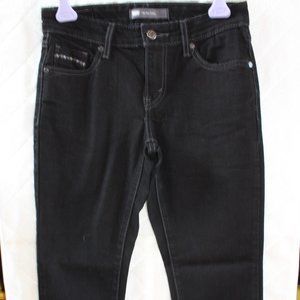 Women's Levi's Mid-Rise Skinny Black With Silver Trim ~27/32~ (Actual 29/30)